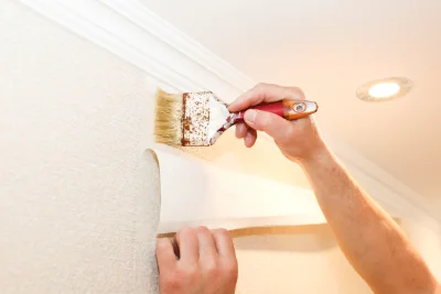 Pose de papier peint à Tanlay — revêtements muraux et toiles de verre